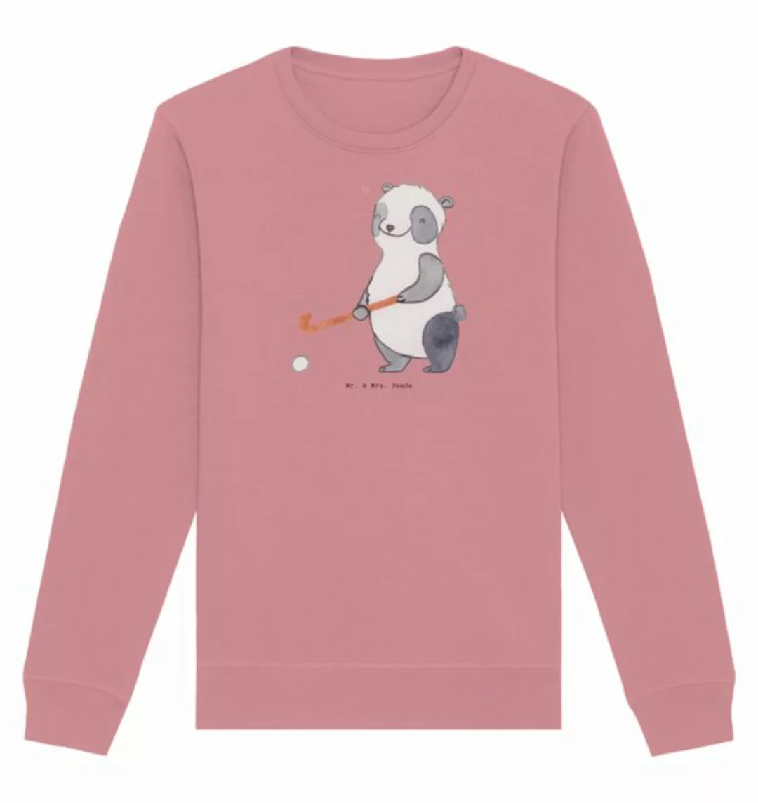 Mr. & Mrs. Panda Longpullover Panda Hockey spielen Größe M - Canyon Pink - günstig online kaufen