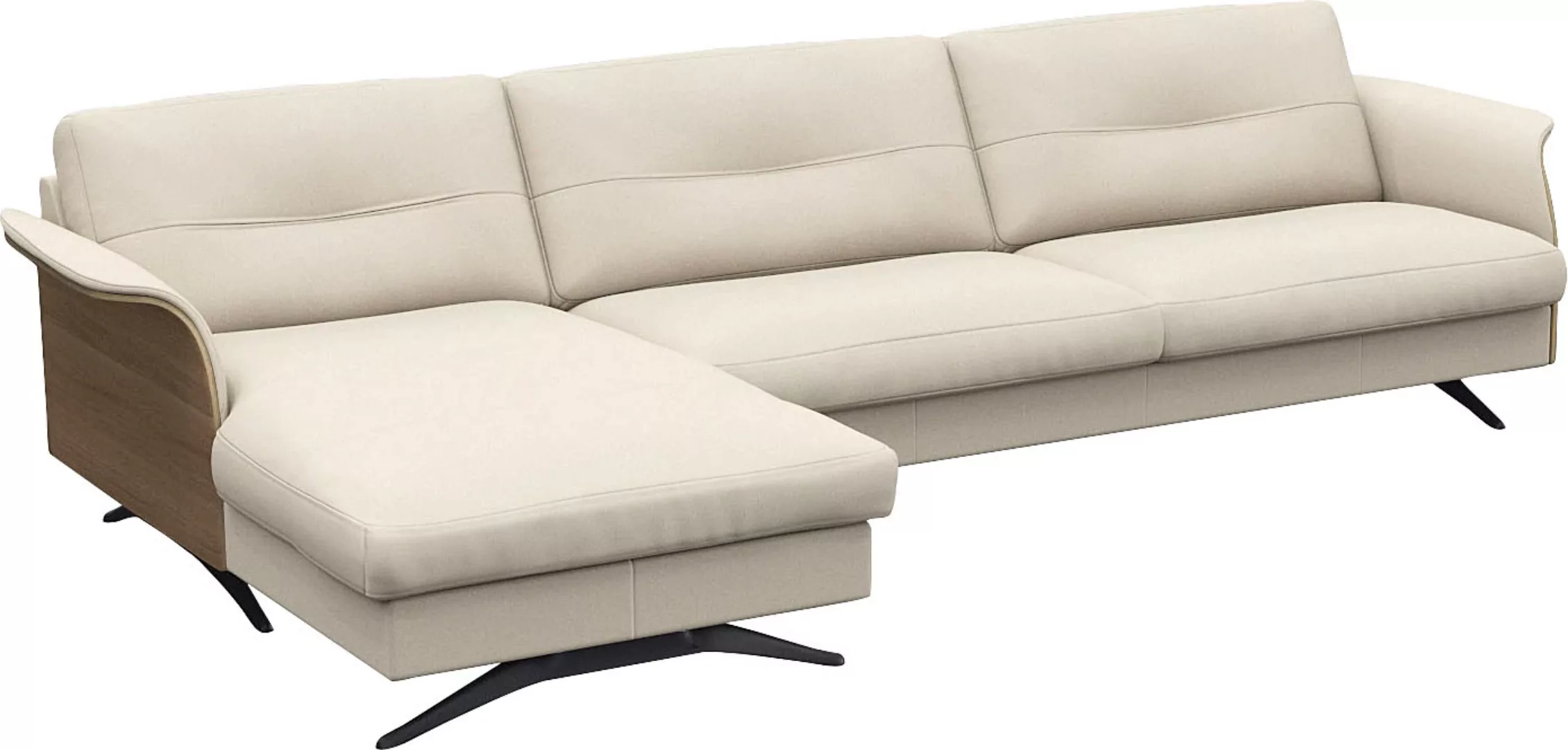 FLEXLUX Ecksofa "Glow, super bequem durch hochwertigem Sitzaufbau mit Feder günstig online kaufen