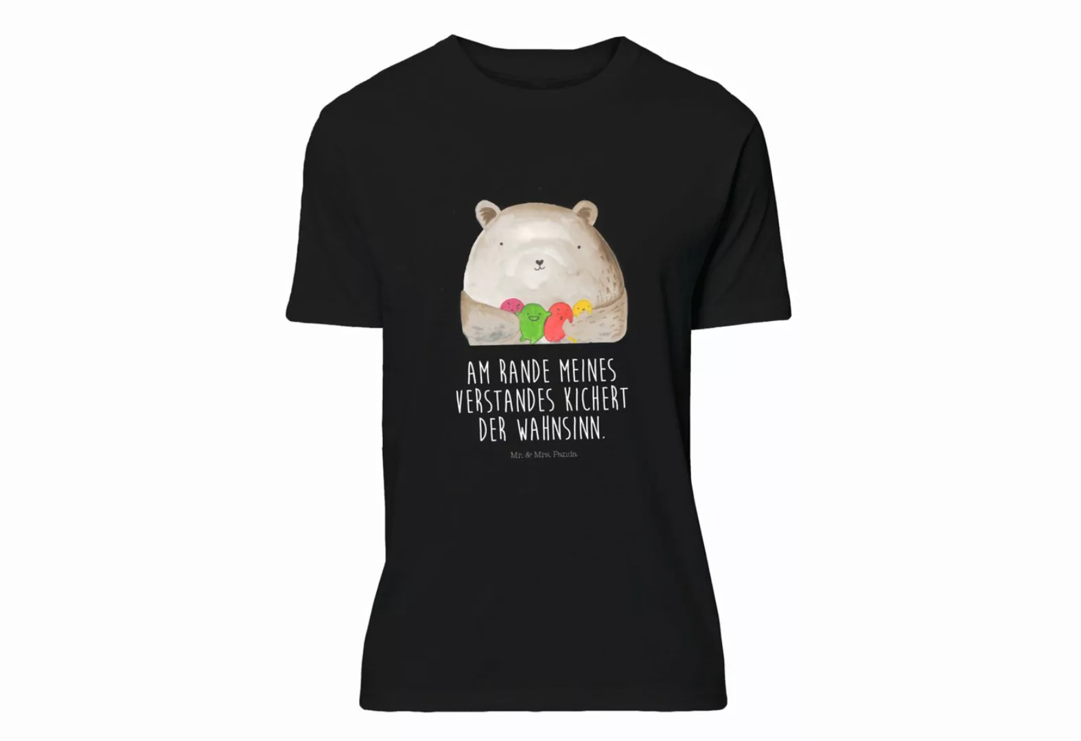 Mr. & Mrs. Panda T-Shirt Bär Gefühl - Schwarz - Geschenk, Schlafshirt, Jung günstig online kaufen