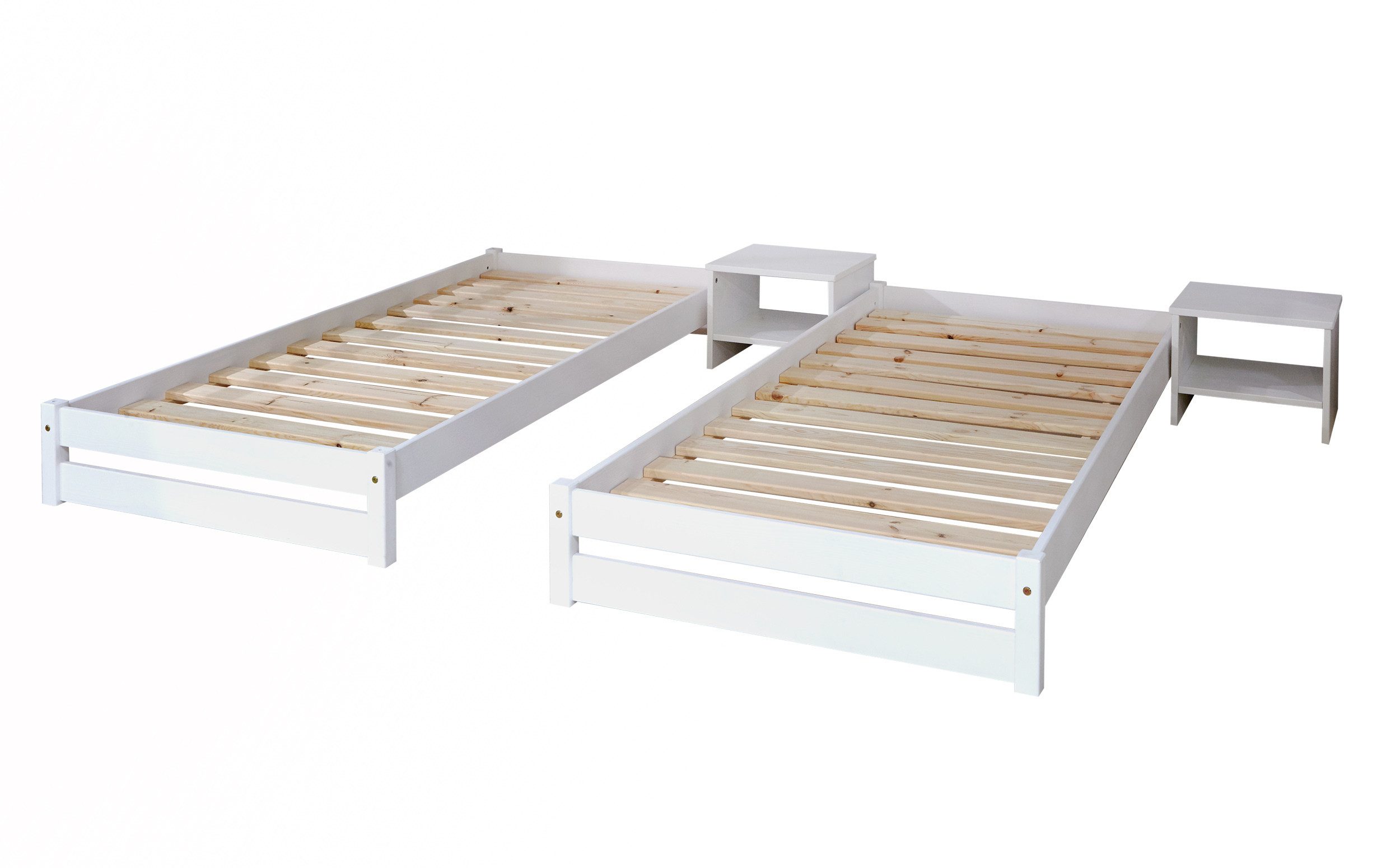 Ticaa Funktionsbett TiCAA Massivholz Stapelliege, Stapelbett, günstig online kaufen
