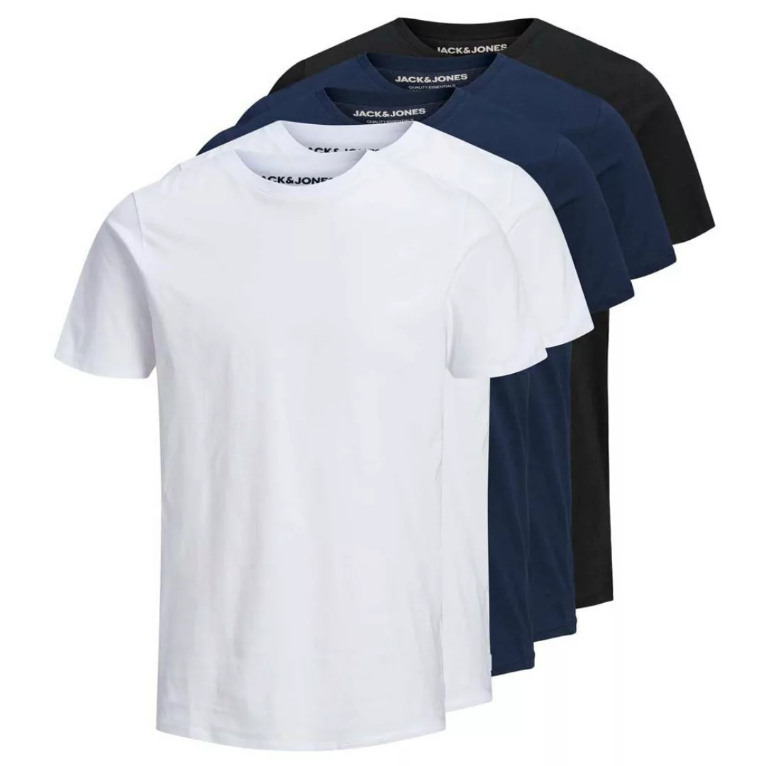 Jack & Jones Organic Basic 5 Pack Kurzärmeliges T-shirt XS Black / Pack 2 W günstig online kaufen