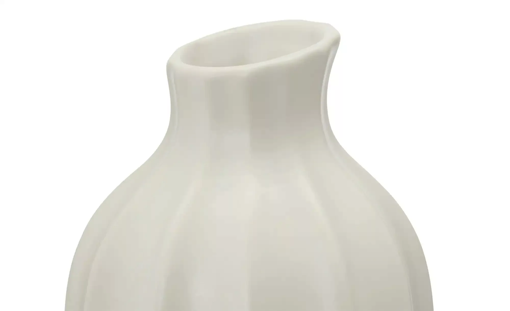 Vase ¦ weiß ¦ Dolomite ¦ Maße (cm): H: 16,4  Ø: 9.2 Accessoires > Vasen - H günstig online kaufen