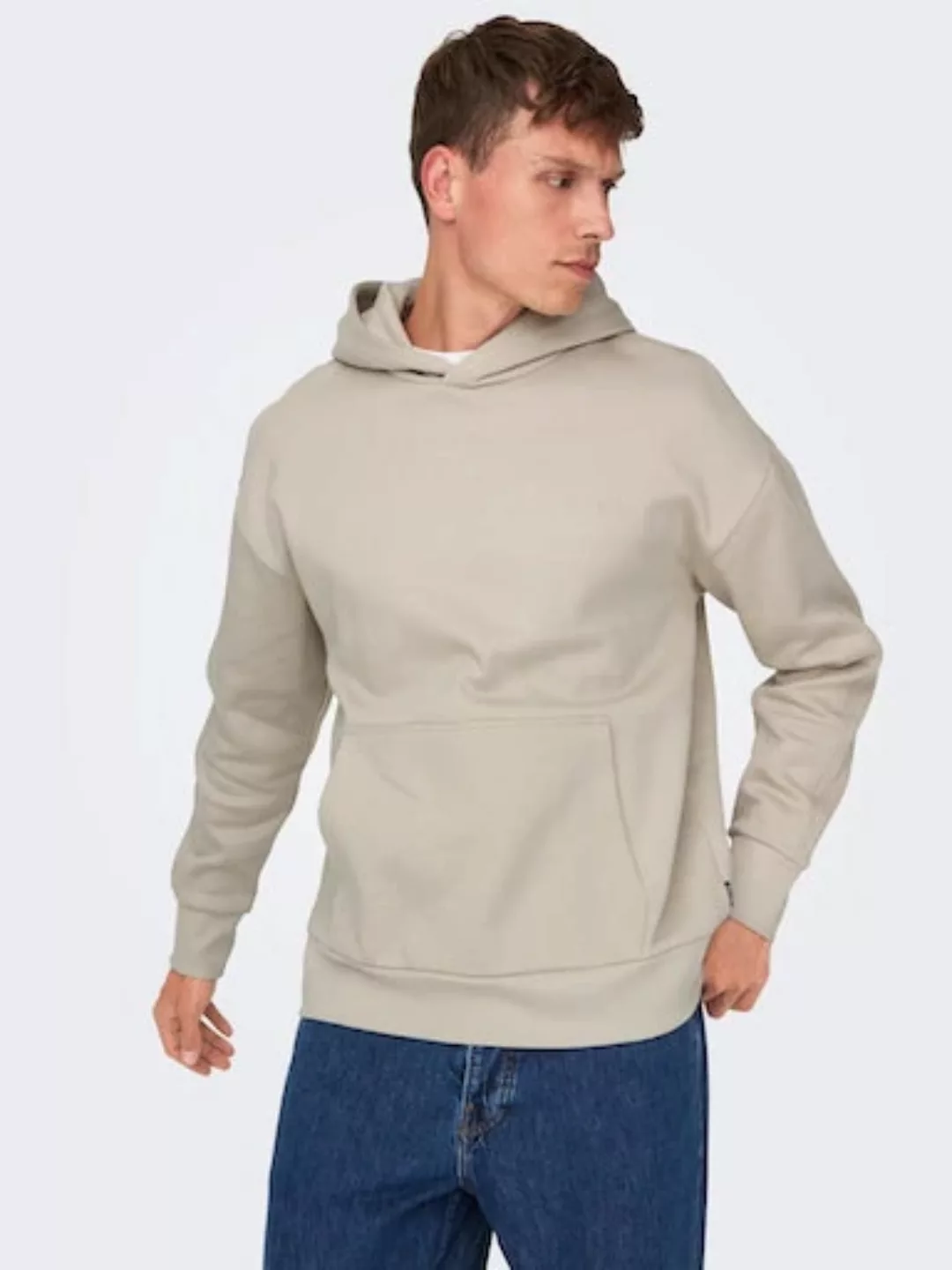 Only & Sons Herren Hoodie Kapuzenpullover ONSDAN LIFE - Relaxed Fit günstig online kaufen