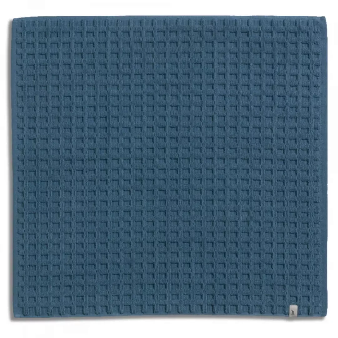 Möve Badematten Piquee - Farbe: steel blue - 847 - 60x60 cm günstig online kaufen