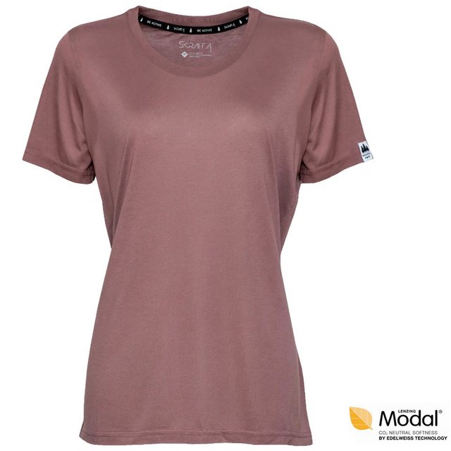 Skratta Kurzarmshirt Skratta - Damen Modal T-Shirt Lotta Shirt, dark rose p günstig online kaufen