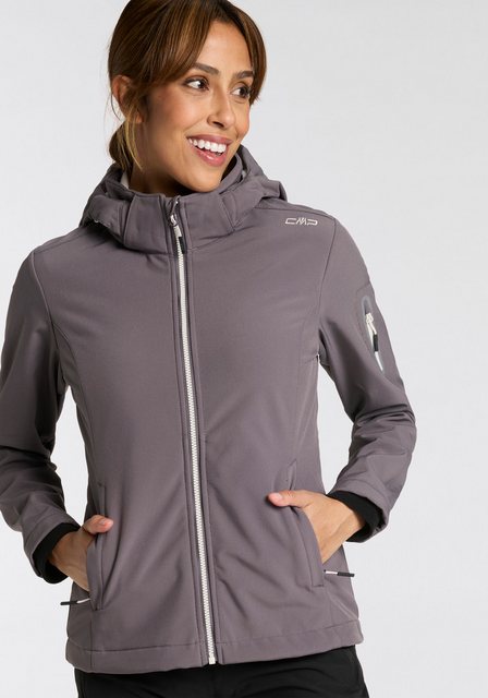 CMP Softshelljacke "WOMAN JACKET ZIP HOOD", (1 St.), Wärmend & wind- & wass günstig online kaufen