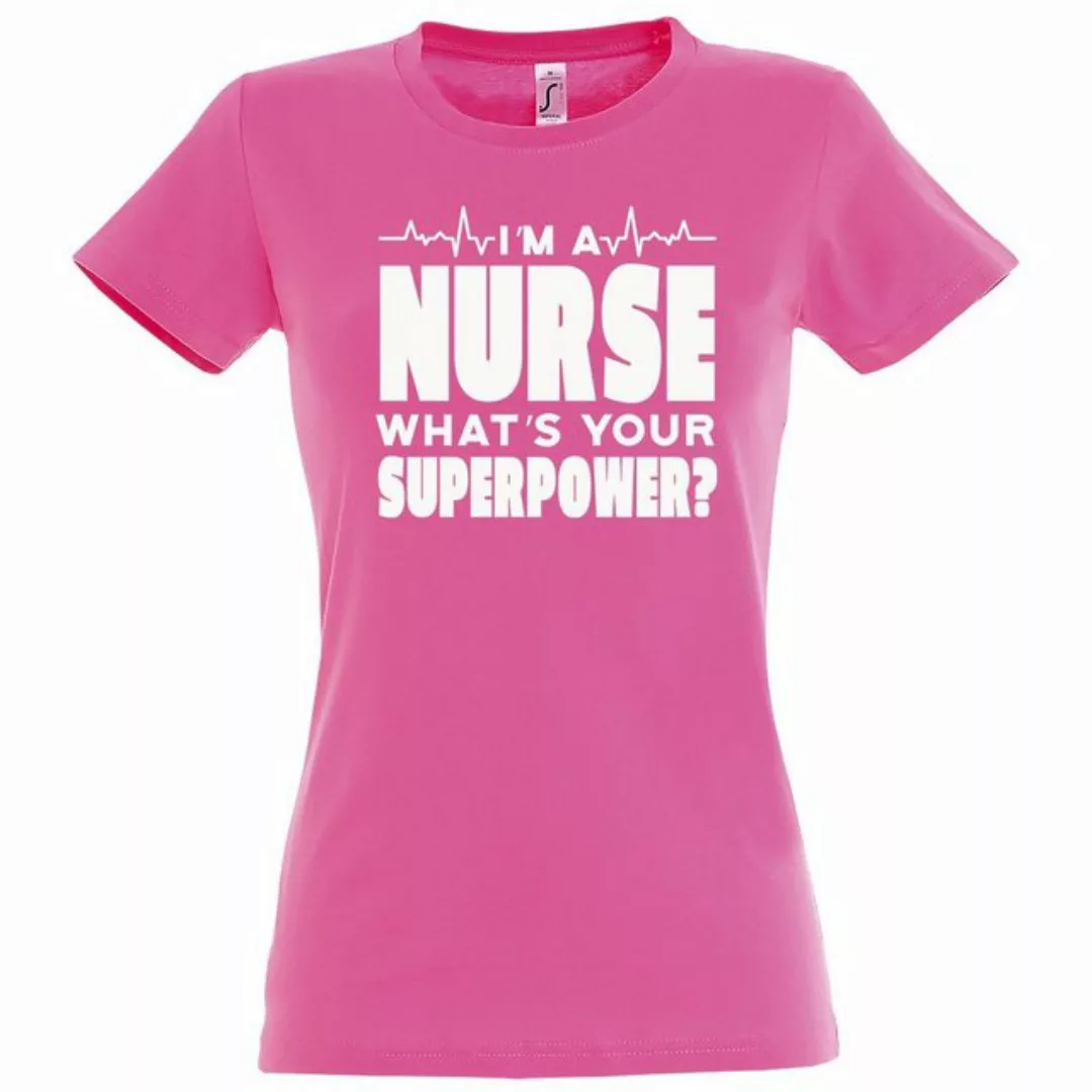 Youth Designz T-Shirt "I Am A Nurse, What´s Your Superpower?" Damen Shirt m günstig online kaufen