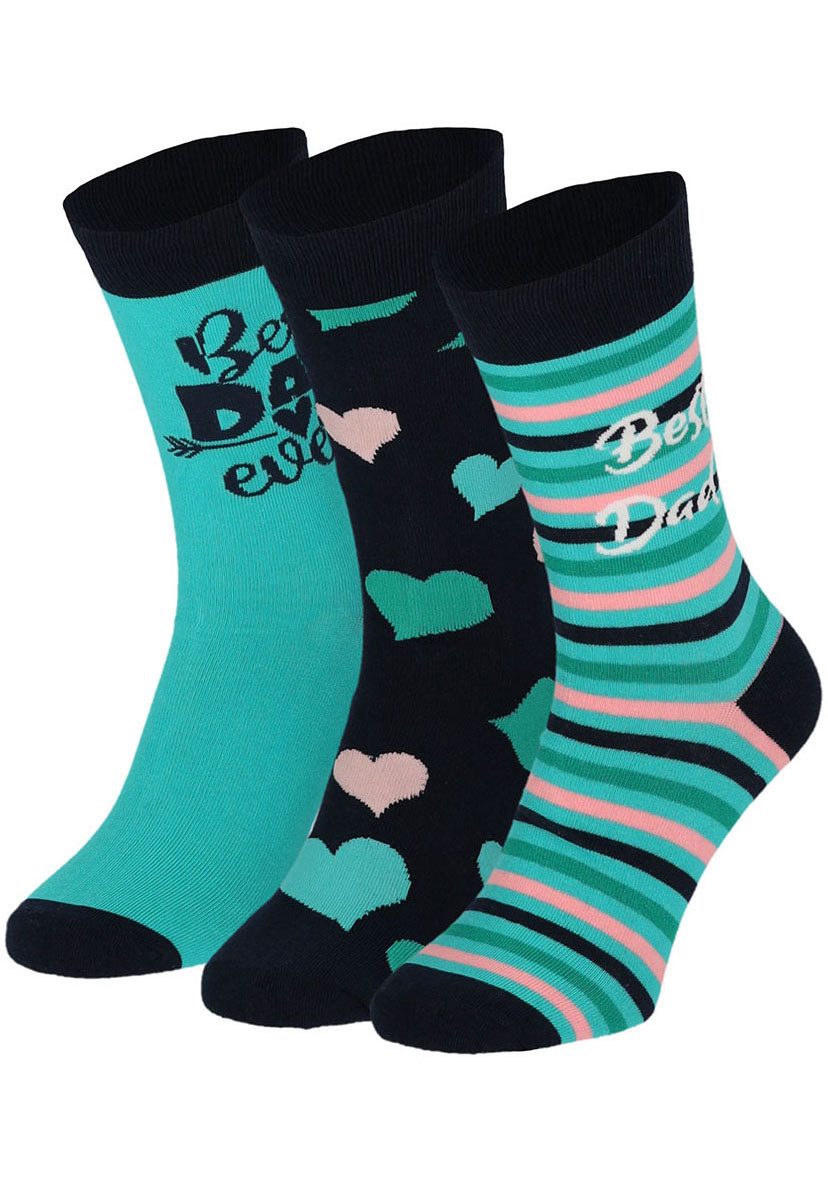 Apollo Socken "Geschenkbox Super-Dad oder Best Dad", (3er Pack), verschiede günstig online kaufen