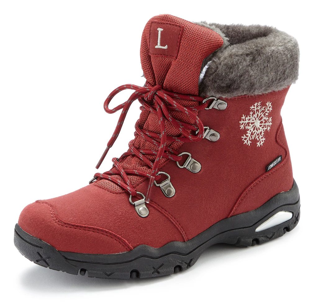 LASCANA Winterstiefelette "Stiefelette, Stiefel, Winterstiefel", mit Warmfu günstig online kaufen