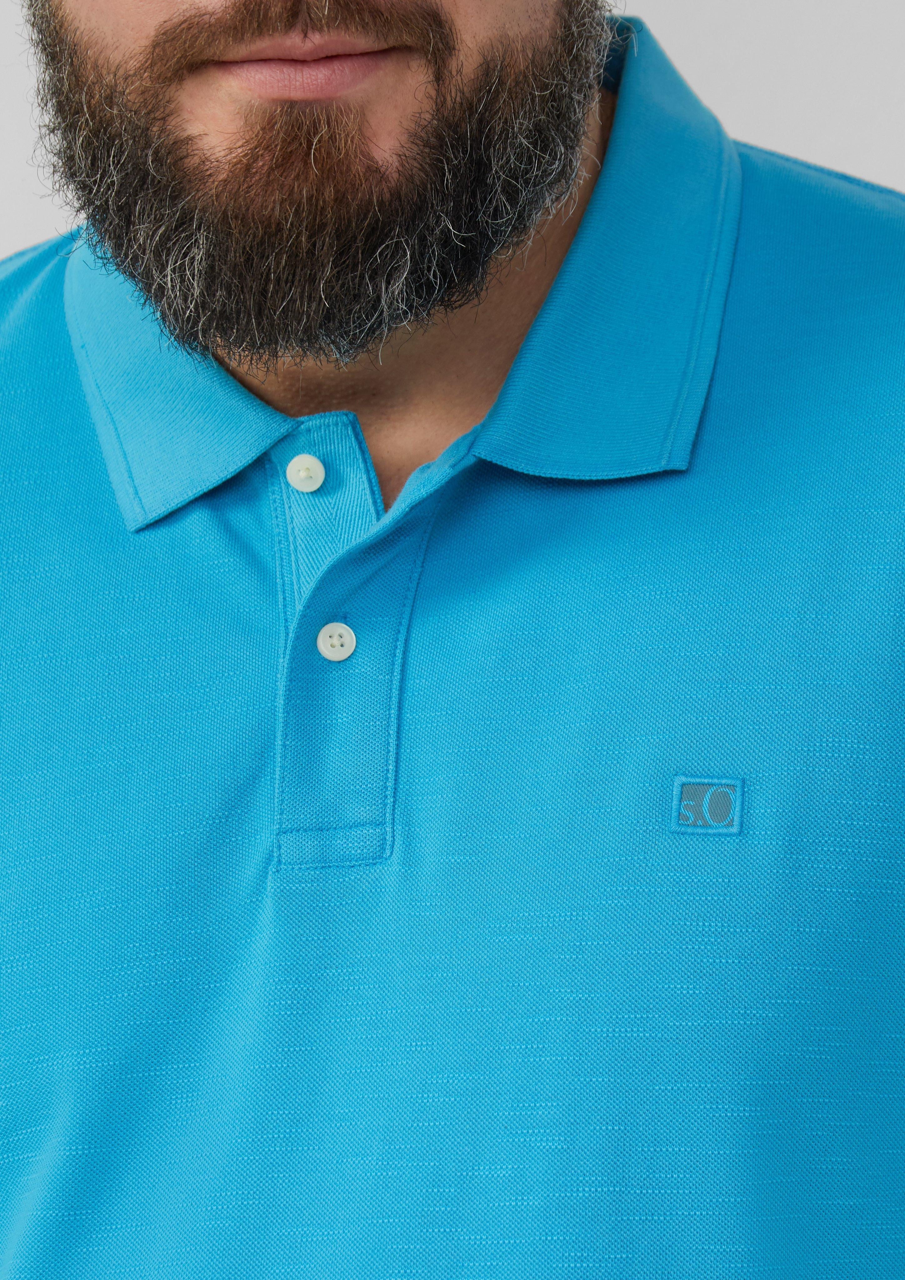 s.Oliver Kurzarmshirt Poloshirt mit kleinem Labelpatch günstig online kaufen