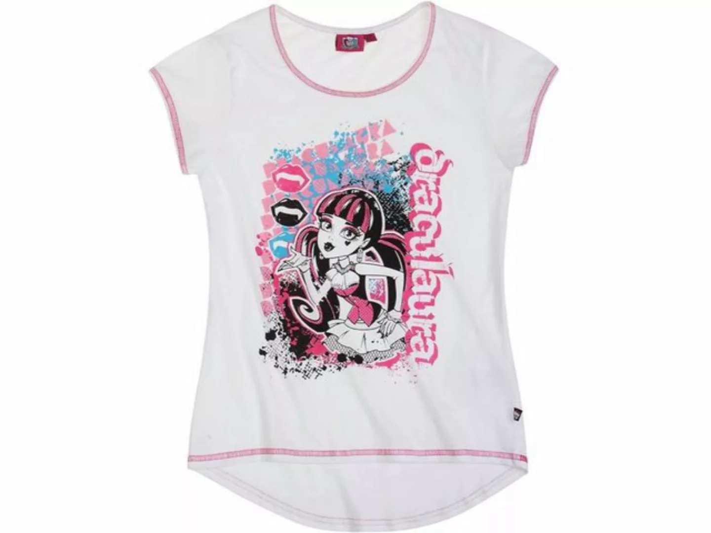 Monster High T-Shirt mit Draculaura, Clawdeen Wolf und Frankie Steen Motive günstig online kaufen