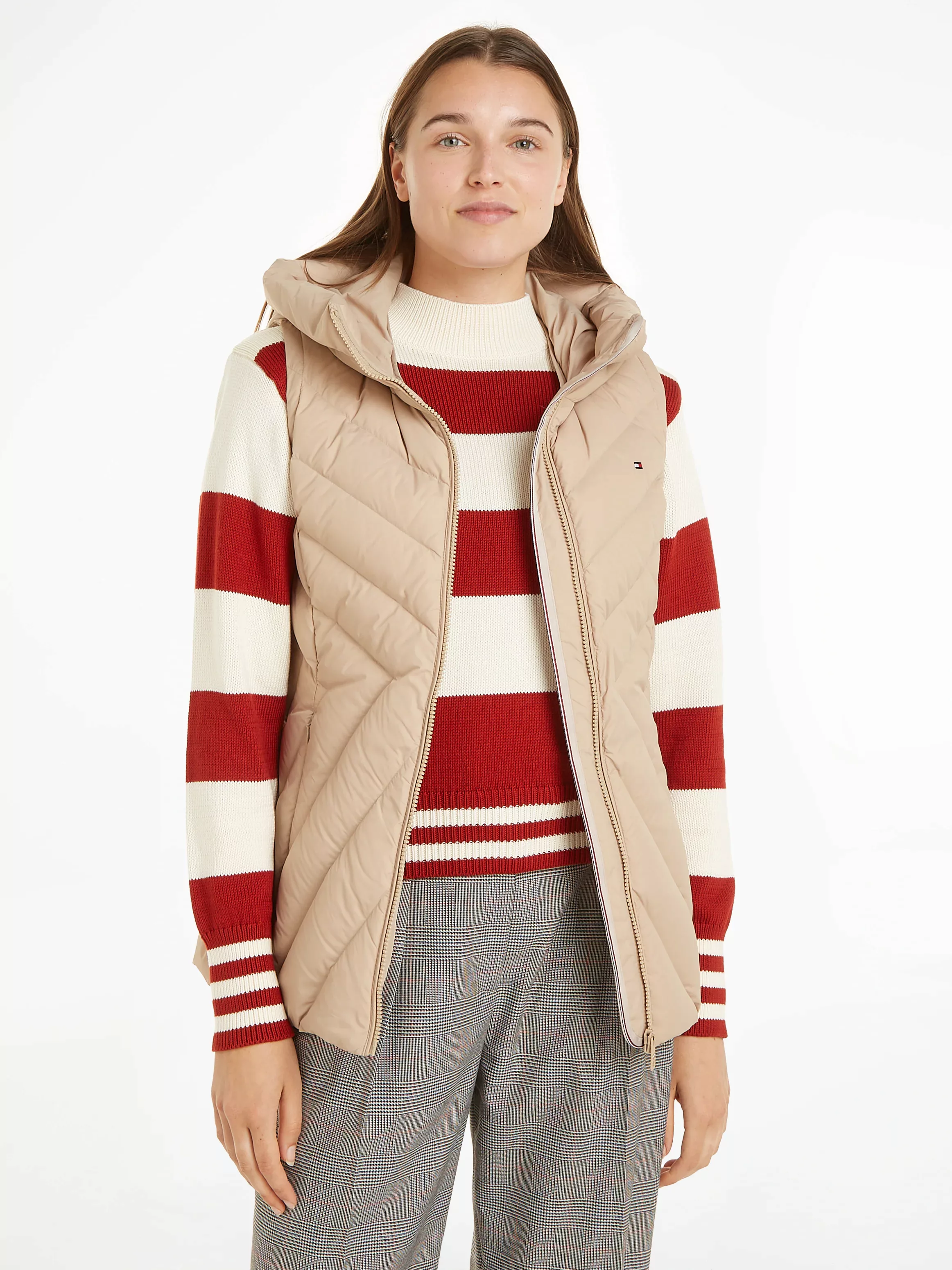 Tommy Hilfiger Steppweste CHEVRON MW PADDED VEST mit mittelstarker Wattieru günstig online kaufen