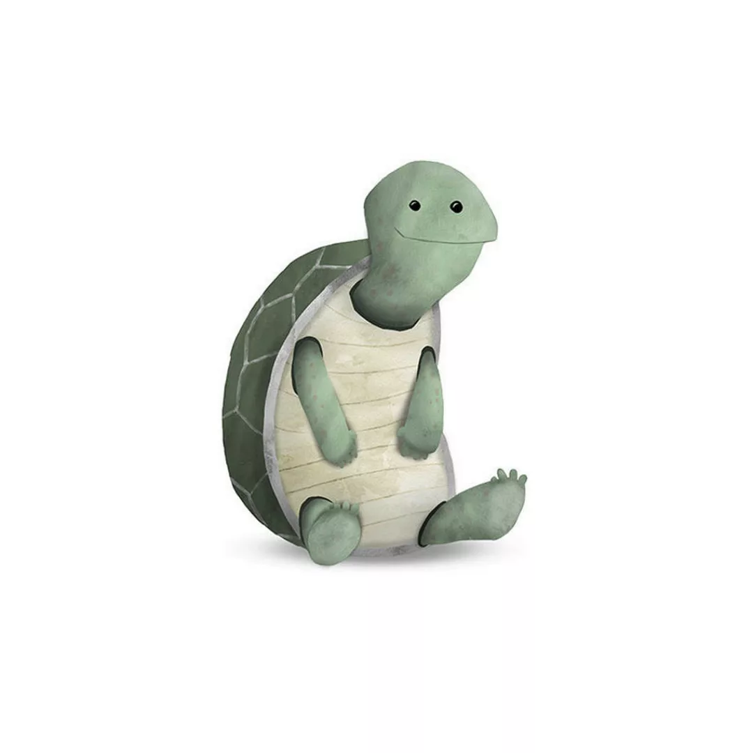 KOMAR Wandbild - Cute Animal Turtle - Größe: 50 x 70 cm mehrfarbig Gr. one günstig online kaufen
