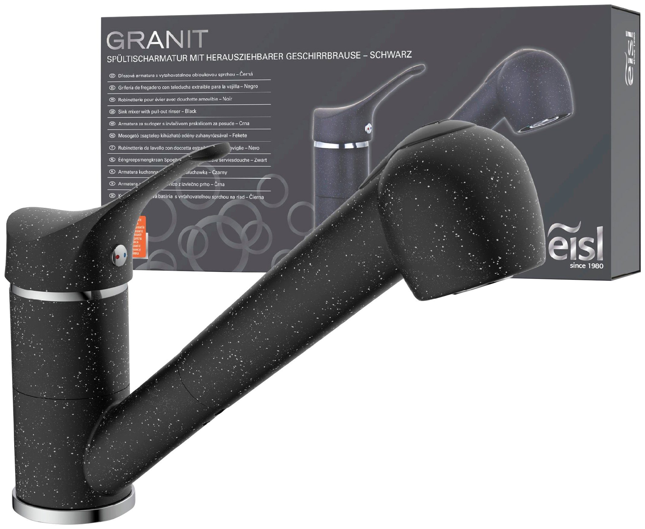Eisl Spültischarmatur GRANIT herausziehb. 2-fach verstellb. günstig online kaufen