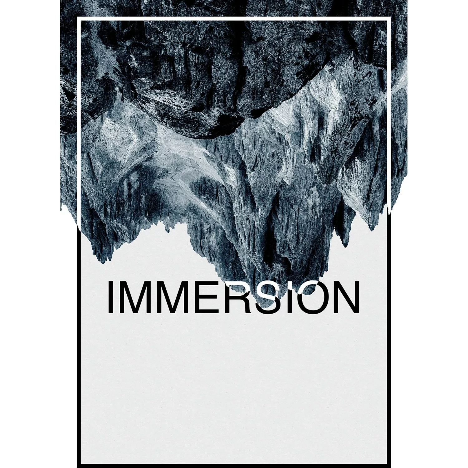Komar Poster "Immersion Steel", Abstrakt-Sprüche & Texte, (1 St.), Kinderzi günstig online kaufen