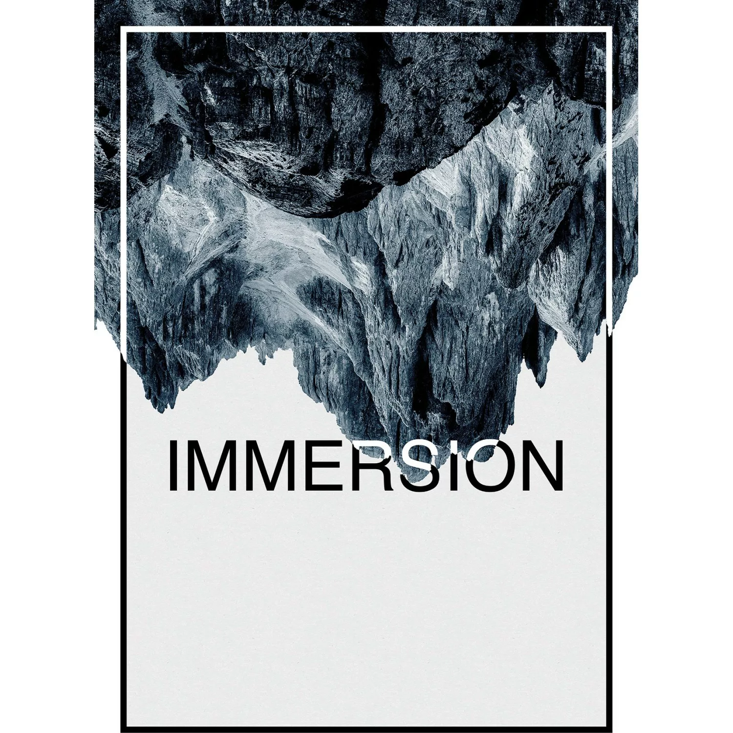 Komar Poster "Immersion Steel", Abstrakt-Sprüche & Texte, (1 St.) günstig online kaufen