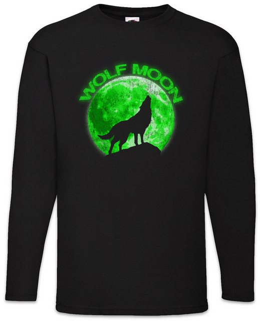 Urban Backwoods Langarmshirt Wolf Moon Langarm T-Shirt Wölfe Mond Type Werw günstig online kaufen