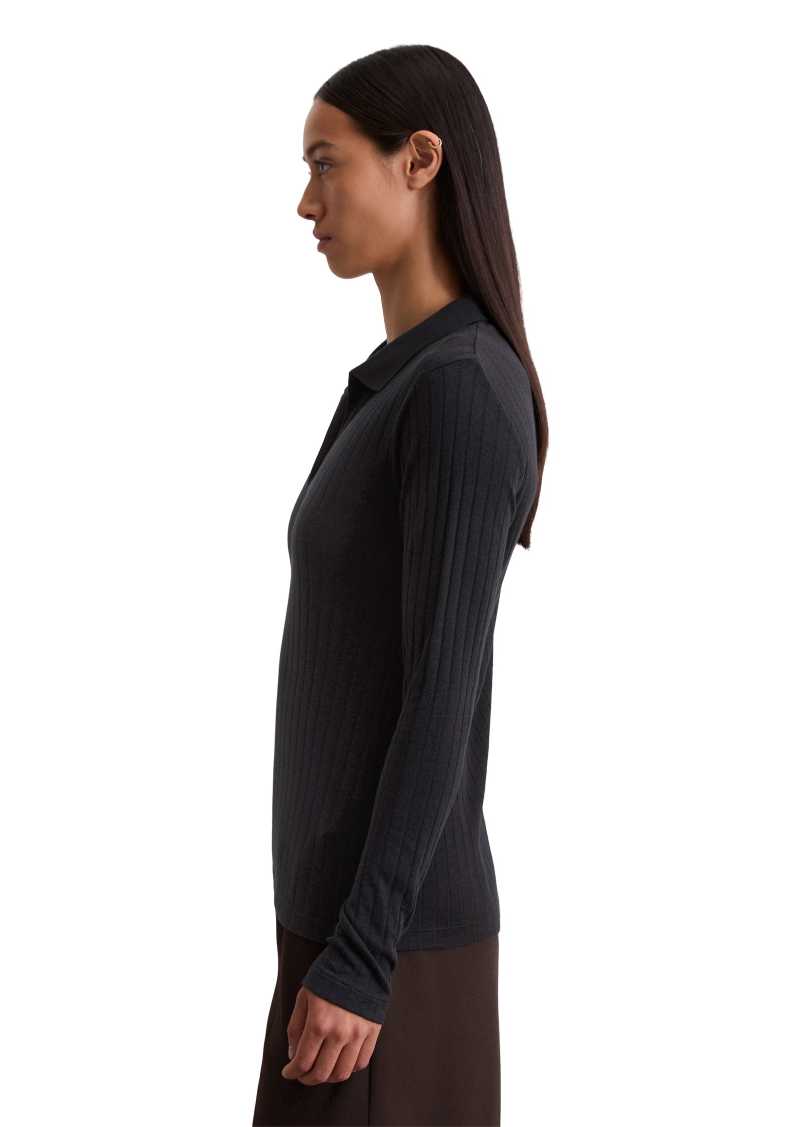 Marc OPolo Langarm-Poloshirt "aus Organic-Cotton-Modal-Mix" günstig online kaufen