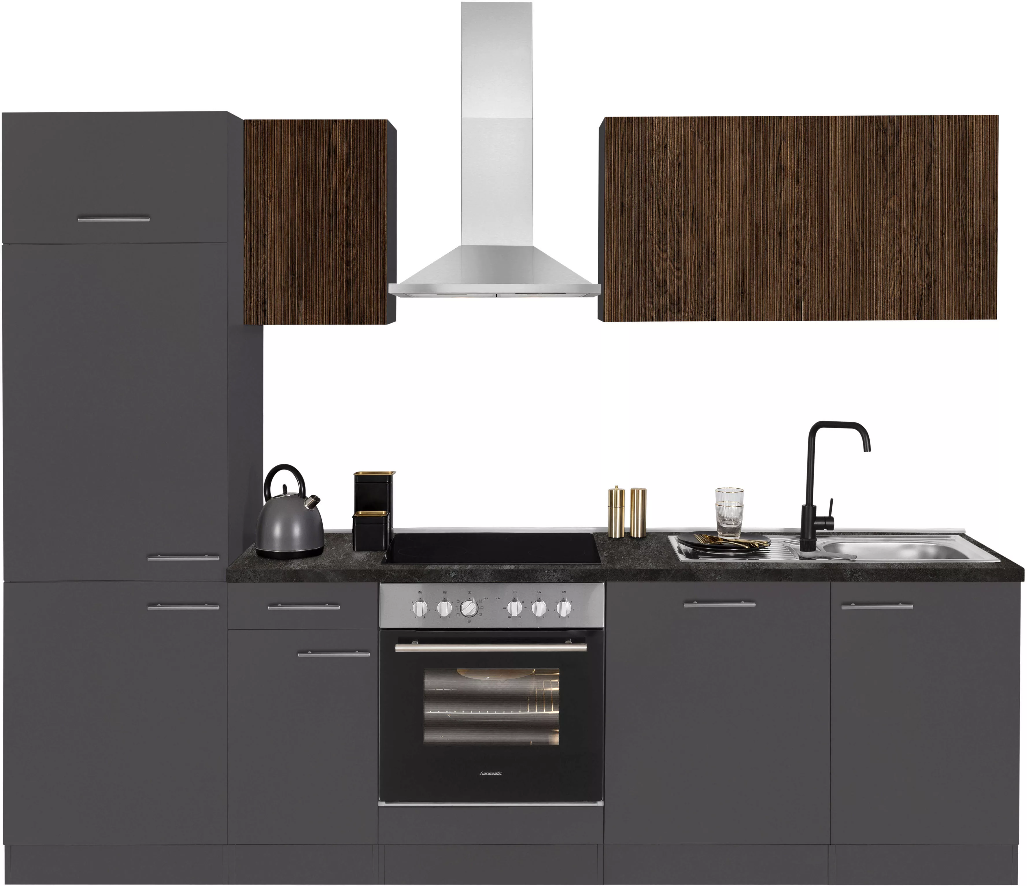 OPTIFIT Küchenzeile "Malika", Breite 270 cm, mit Hanseatic-E-Geräten günstig online kaufen