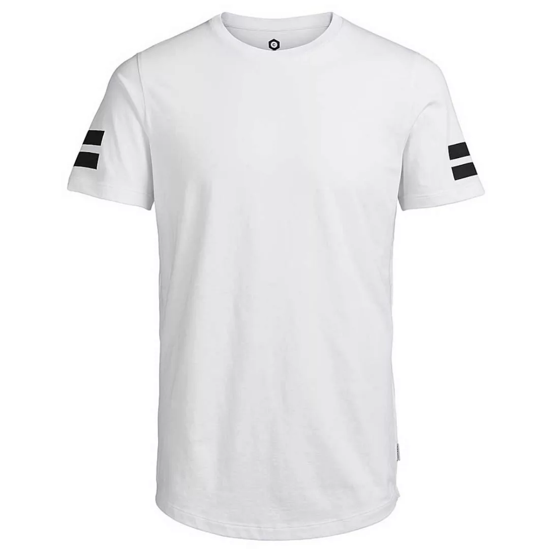 Jack & Jones Jcoboro Crew Neck Kurzärmeliges T-shirt 2XL White günstig online kaufen