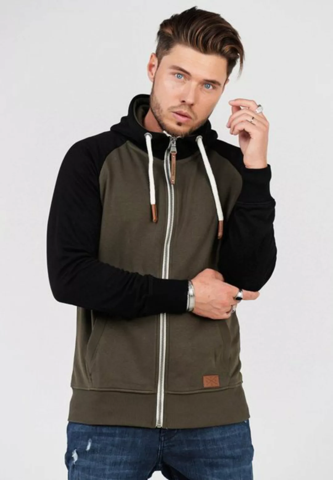 behype Sweatjacke HENRAY mit erhöhtem Kragen günstig online kaufen