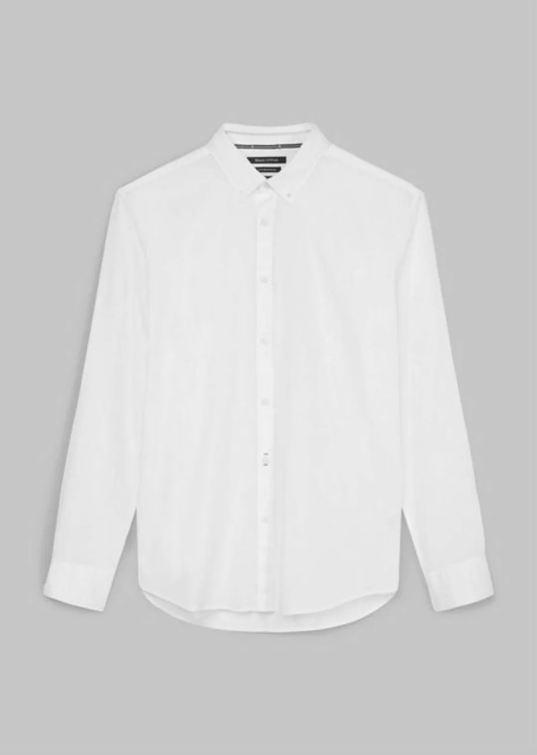 Marc O'Polo Blusenshirt Button down, long sleeve, inserted, white günstig online kaufen