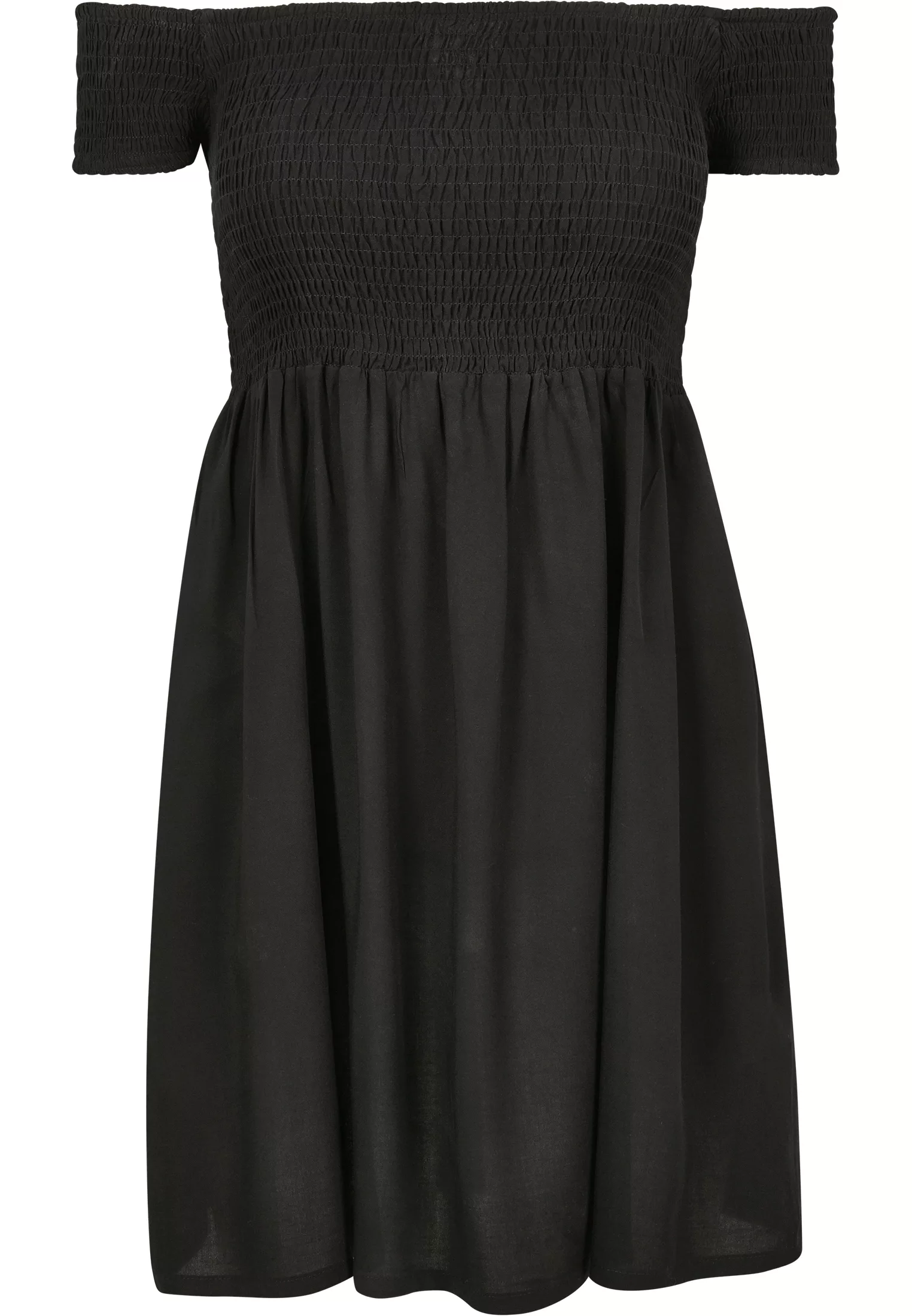 URBAN CLASSICS Jerseykleid "Damen Ladies Smoked Off Shoulder Dress", (1 tlg günstig online kaufen