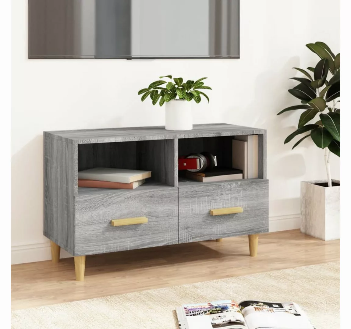 Vidaxl Tv-schrank Grau Sonoma 80x36x50 Cm Holzwerkstoff günstig online kaufen