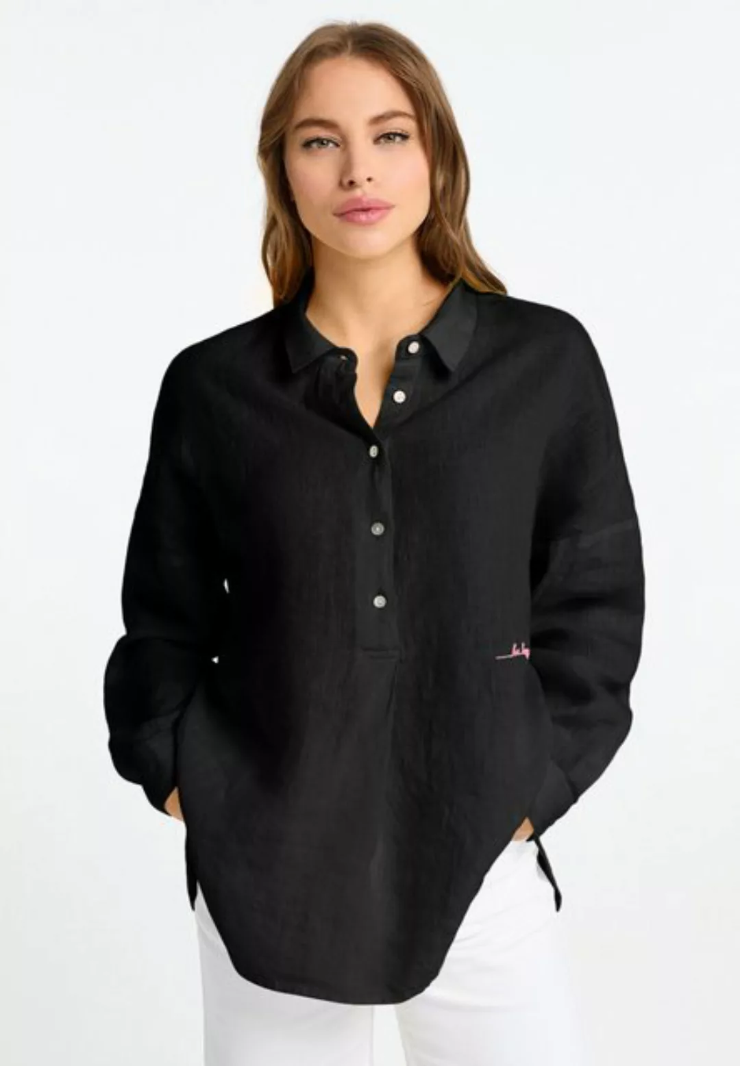 Frieda & Freddies NY Blusentop Blouse mit Knopfleiste günstig online kaufen