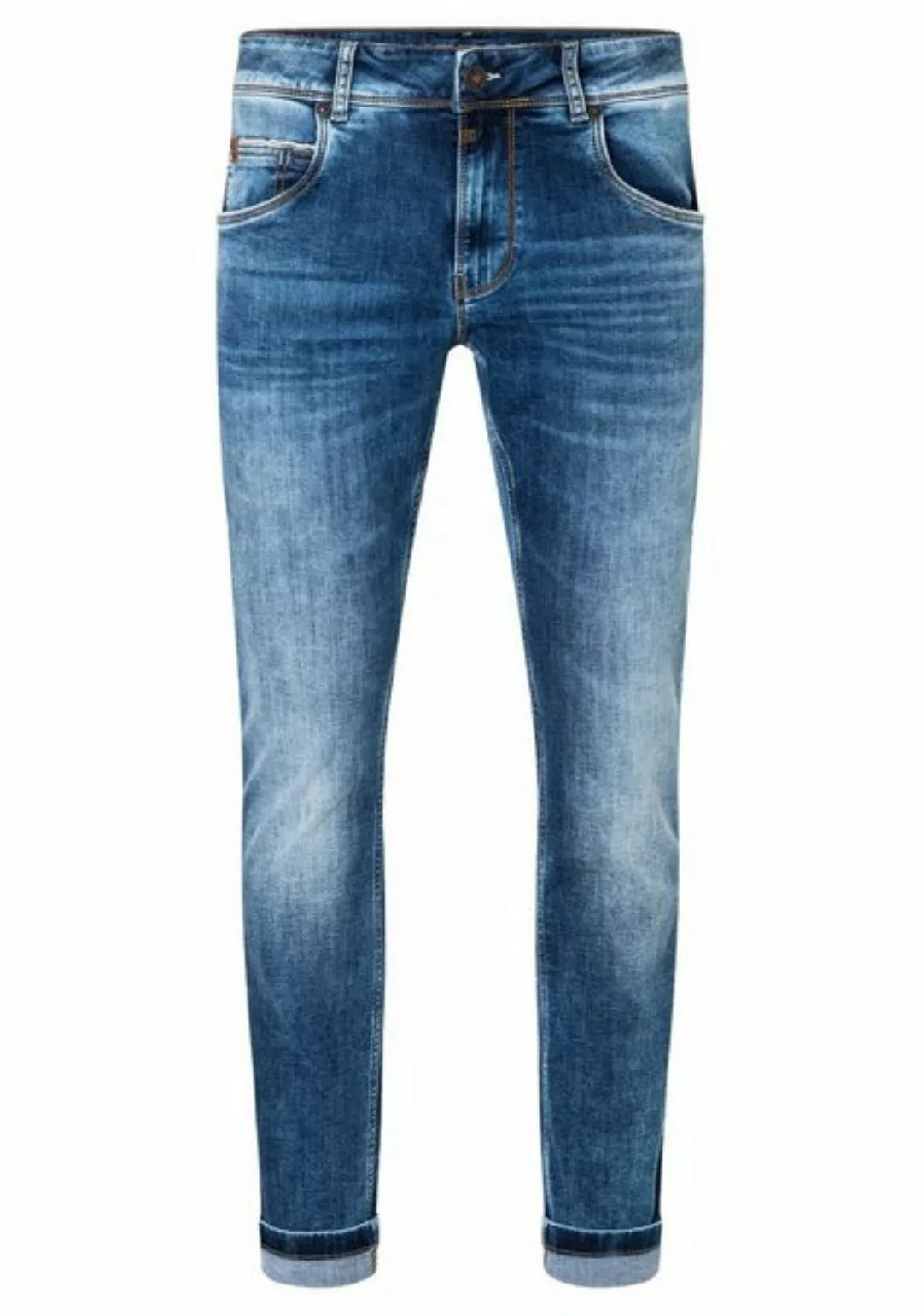 TIMEZONE Herren Jeans SLIM SCOTTTZ - Slim Fit - Blau - Light Indigo Wash günstig online kaufen