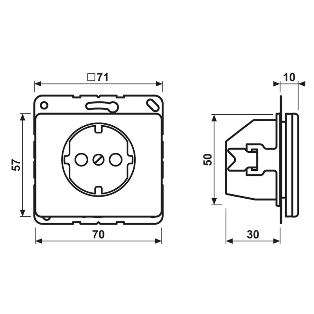 Jung SCHUKO-Steckdose aws 16A 250V SL 520 WW - SL520WW günstig online kaufen