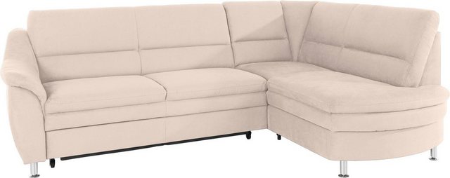 Places of Style Ecksofa "Cardoso L-Form", Federkern, wahlweise mit Bett, Sc günstig online kaufen