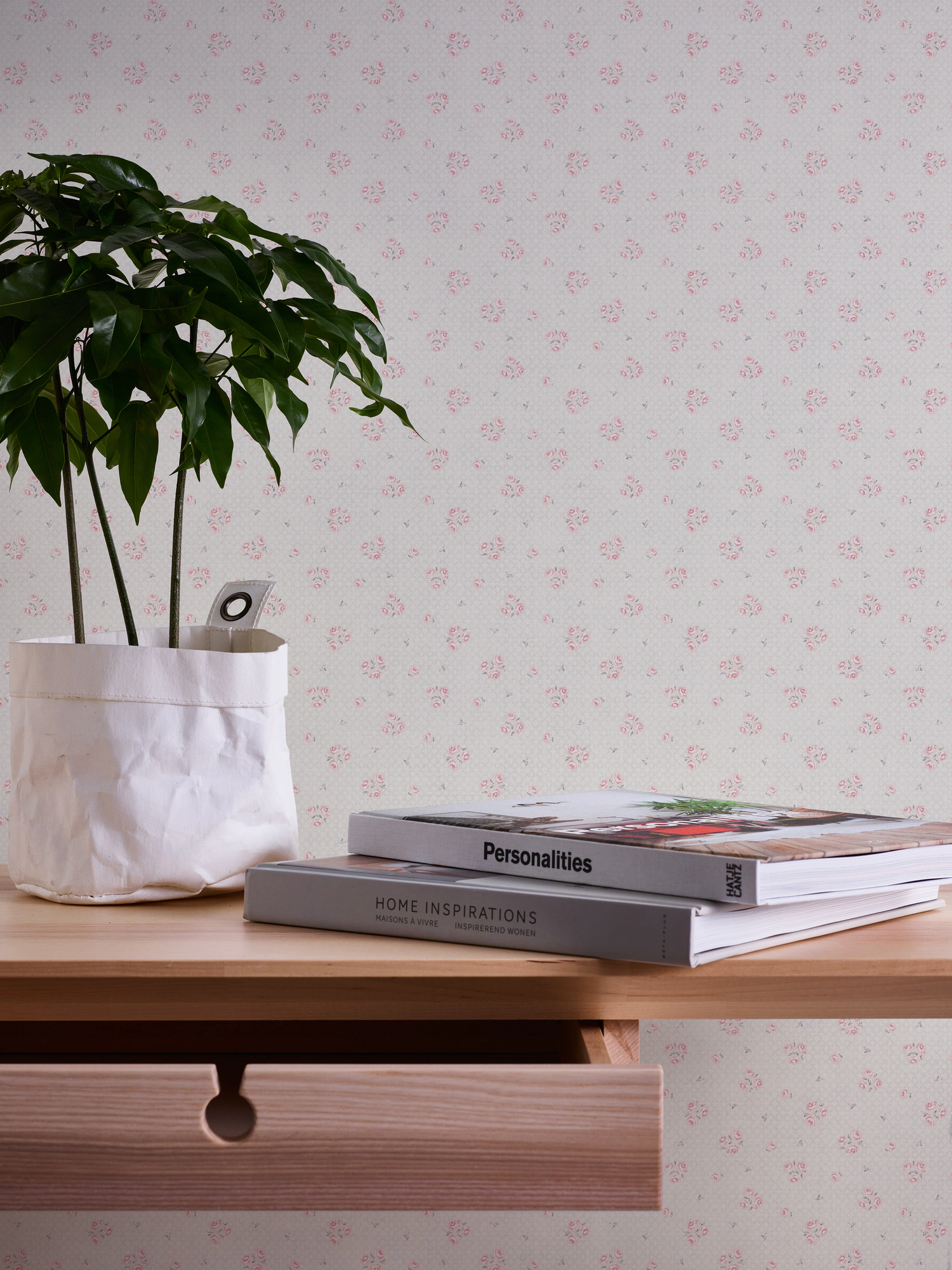 Bricoflor Tapete Vintage Floral im Landhausstil Vliestapete mit Rosen in We günstig online kaufen