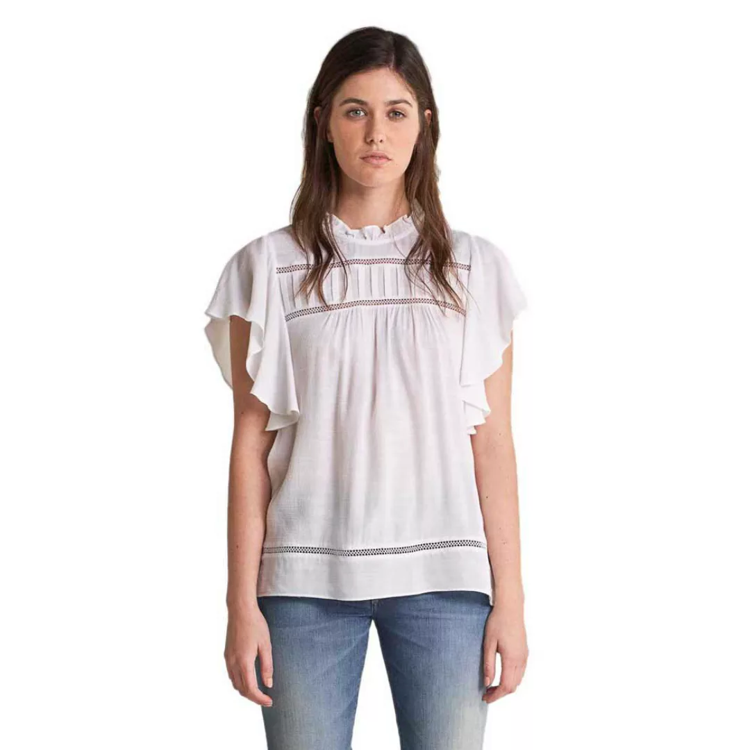 Salsa Jeans Tunika-hemd Mit Blätter-print M White günstig online kaufen