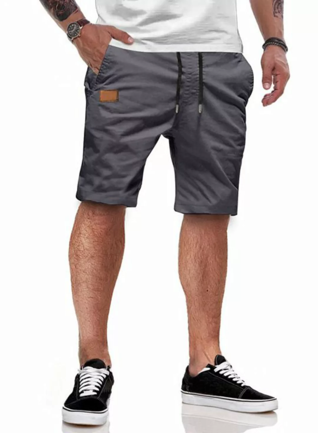 JMIERR Shorts Kurze Hosen Herren Shorts Herren Sommer Baumwolle Chino S-2XL günstig online kaufen