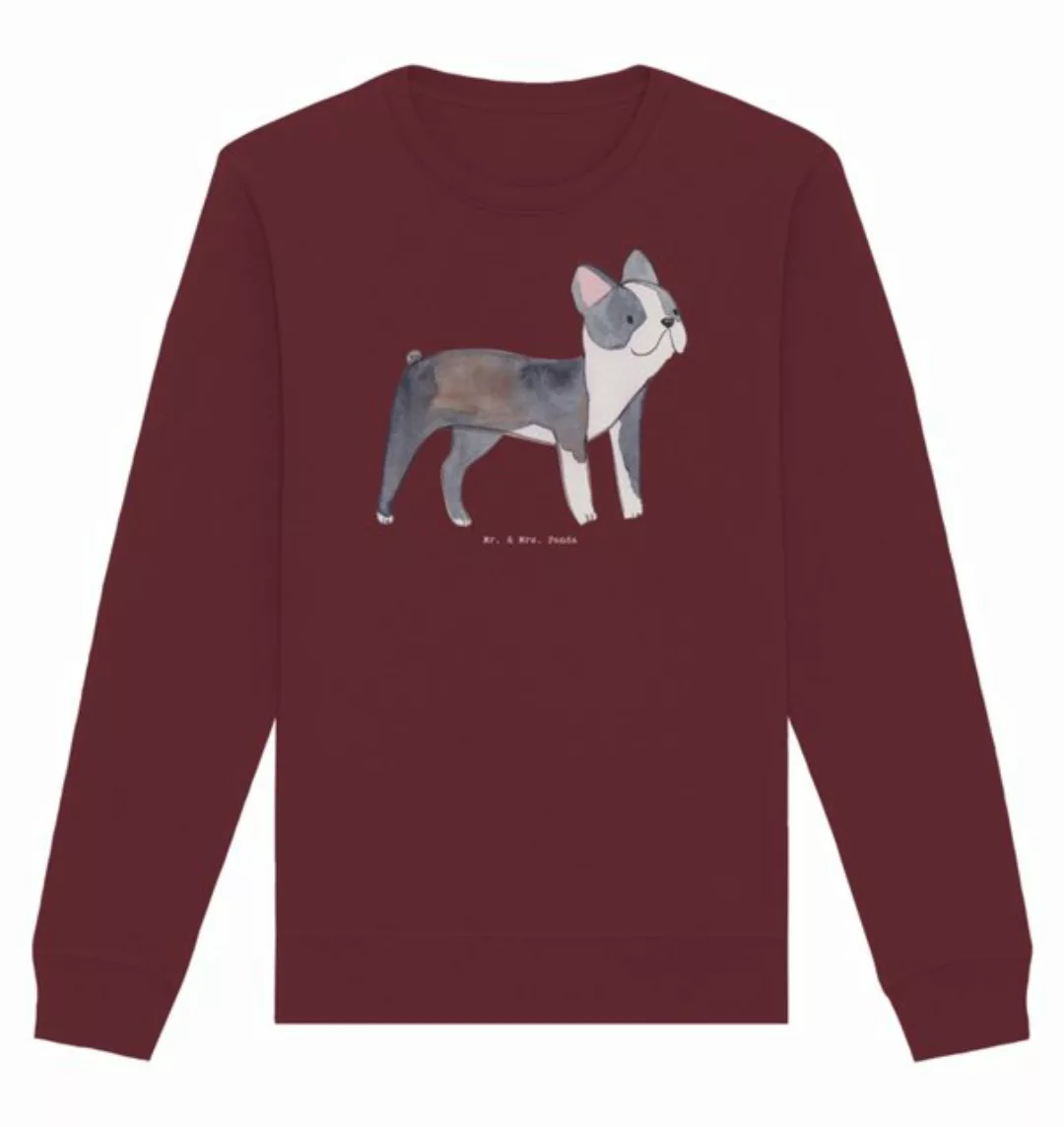 Mr. & Mrs. Panda Longpullover Größe XXL Boston Terrier Moment - Burgundy - günstig online kaufen