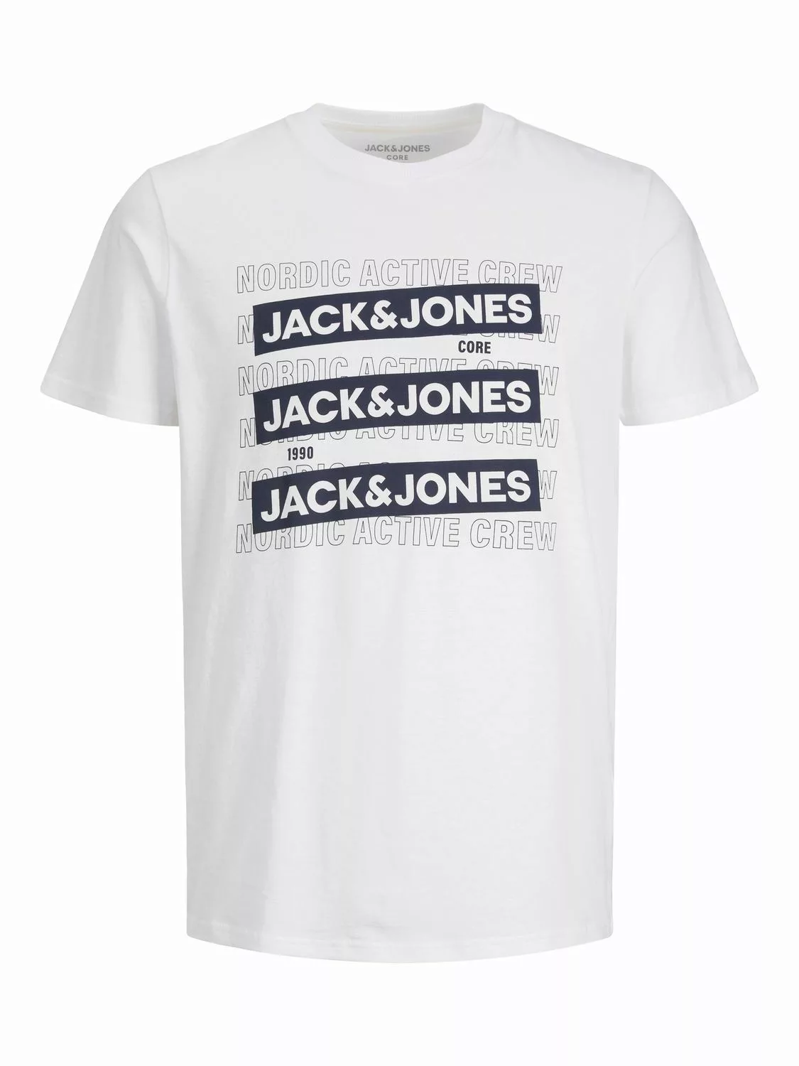 Jack & Jones Herren Rundhals T-Shirt JCOSPIRIT LOGO - Regular Fit günstig online kaufen