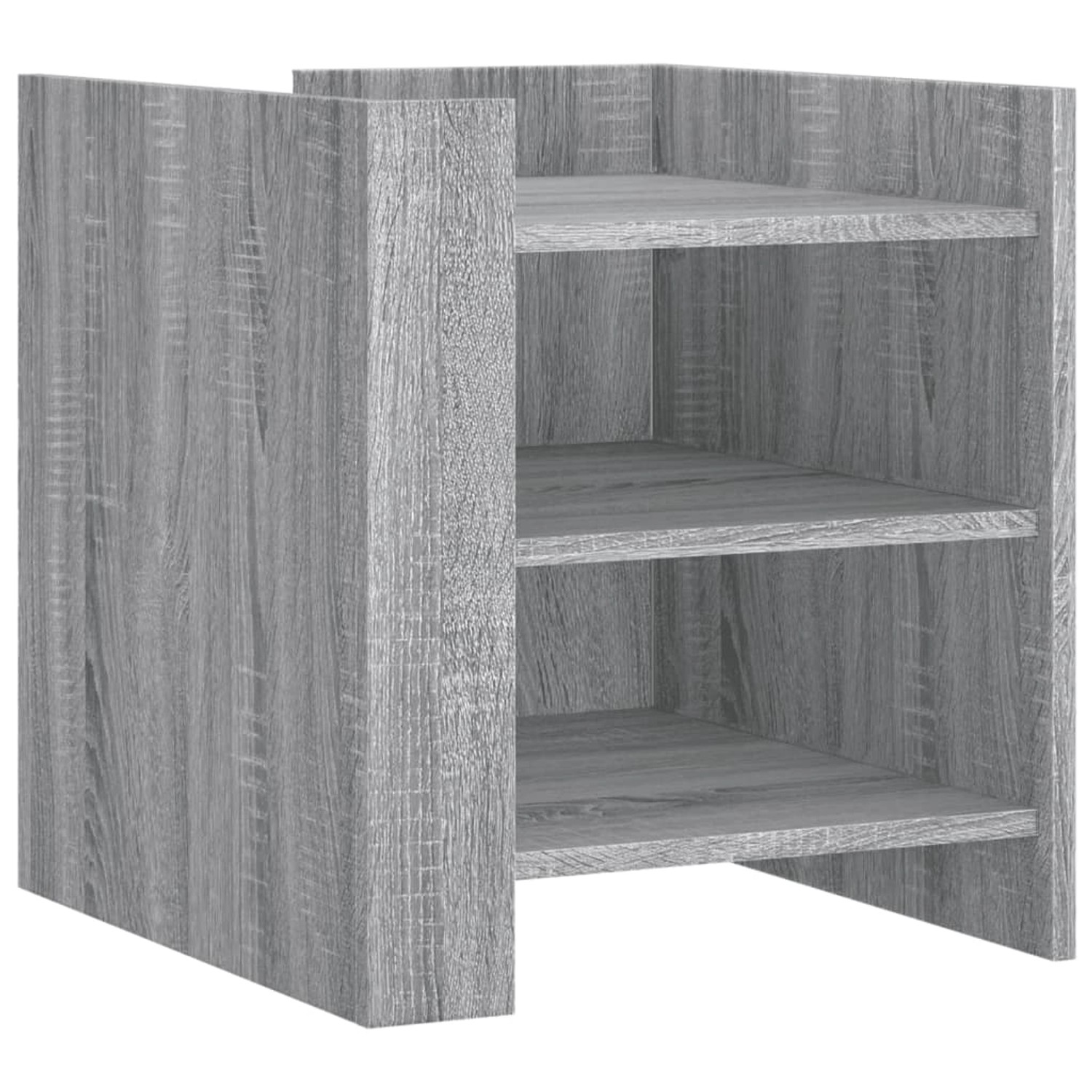 vidaXL Nachttisch Grau Sonoma 45x50x50 cm Holzwerkstoff Modell 2 günstig online kaufen