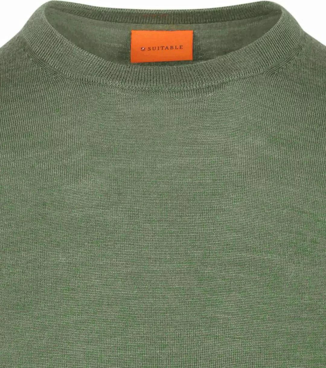 Suitable Merino Pullover Mid Grün - Größe XXL günstig online kaufen