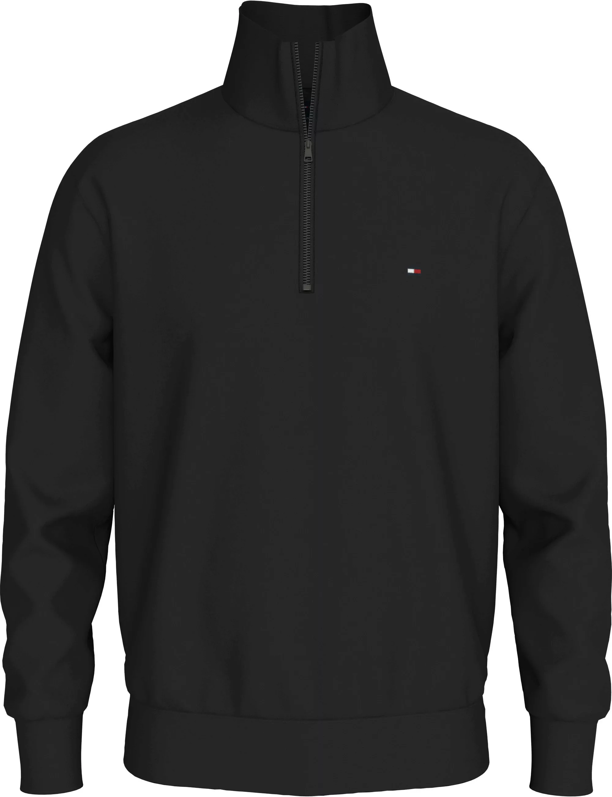 Tommy Hilfiger Sweatshirt ESSENTIAL FLEECE 1/4 ZIP mit Stehkragen günstig online kaufen