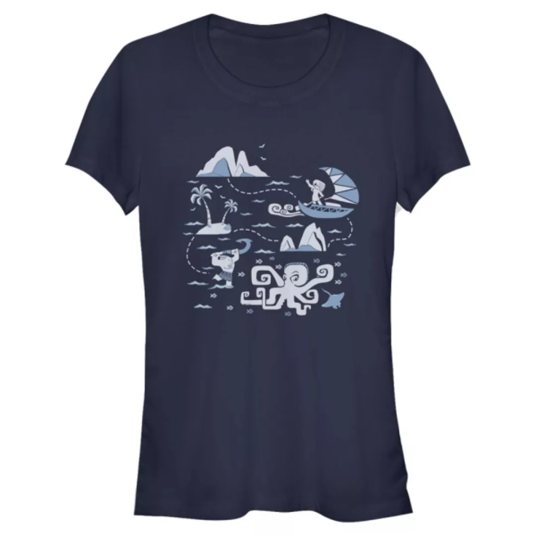 Disney - Moana - Moana Voyage Collage - Frauen T-Shirt günstig online kaufen