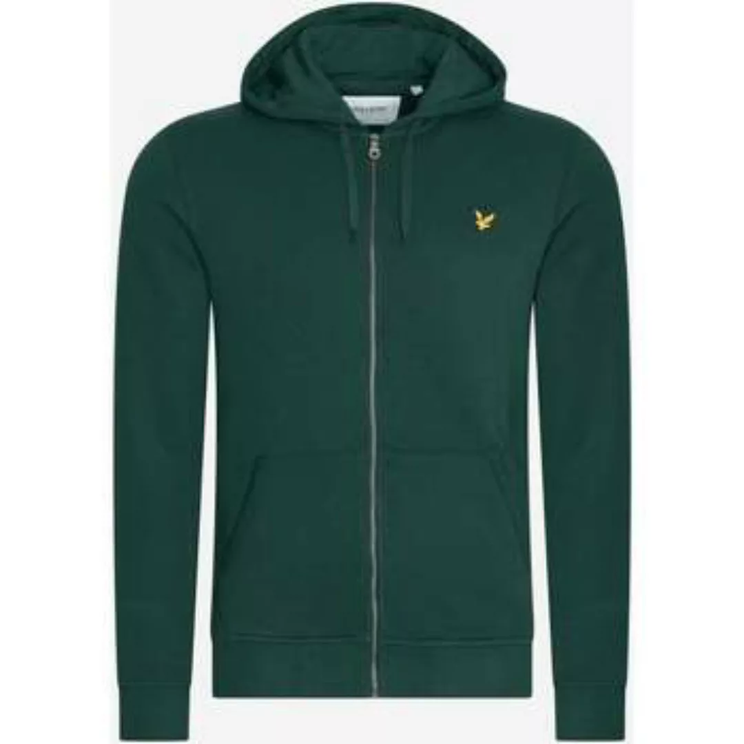 Lyle & Scott  Strickjacken Zip through hoodie - dark green günstig online kaufen