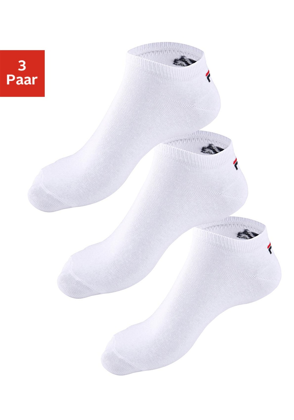 Fila Sneakersocken, (3er Pack), mit eingestricktem Logo an der Ferse günstig online kaufen