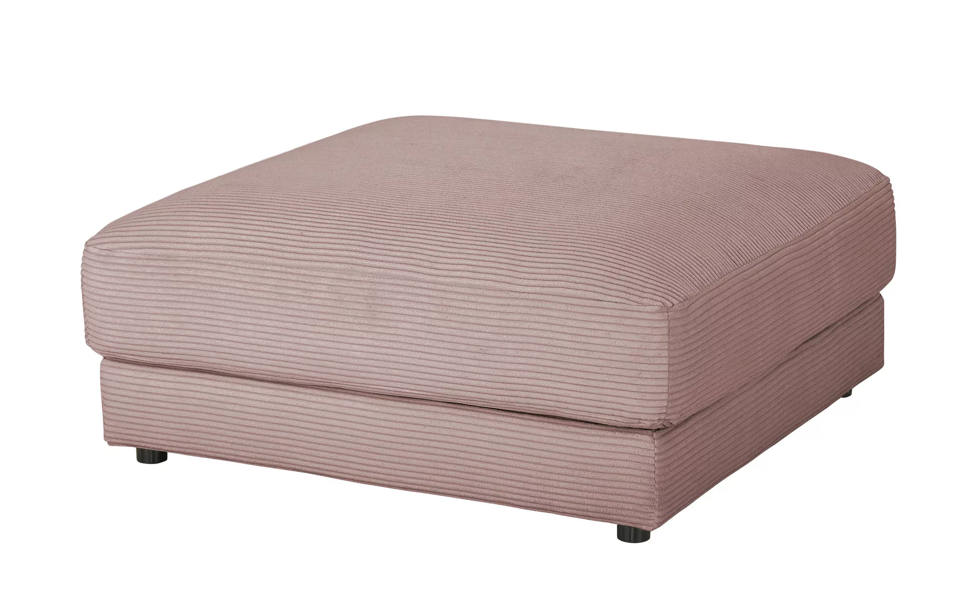 VIVA Hocker Cord Sila ¦ rosa/pink ¦ Maße (cm): B: 100 H: 43 T: 100 Polsterm günstig online kaufen