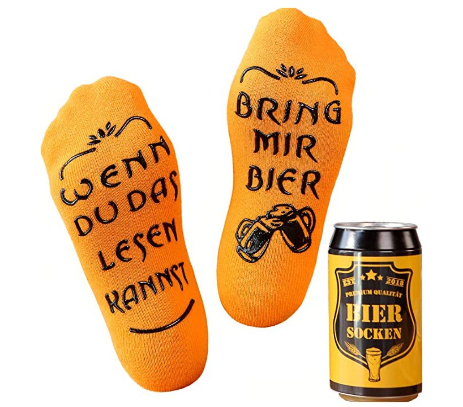 Lucadeau Freizeitsocken mit Spruch "Wenn du günstig online kaufen