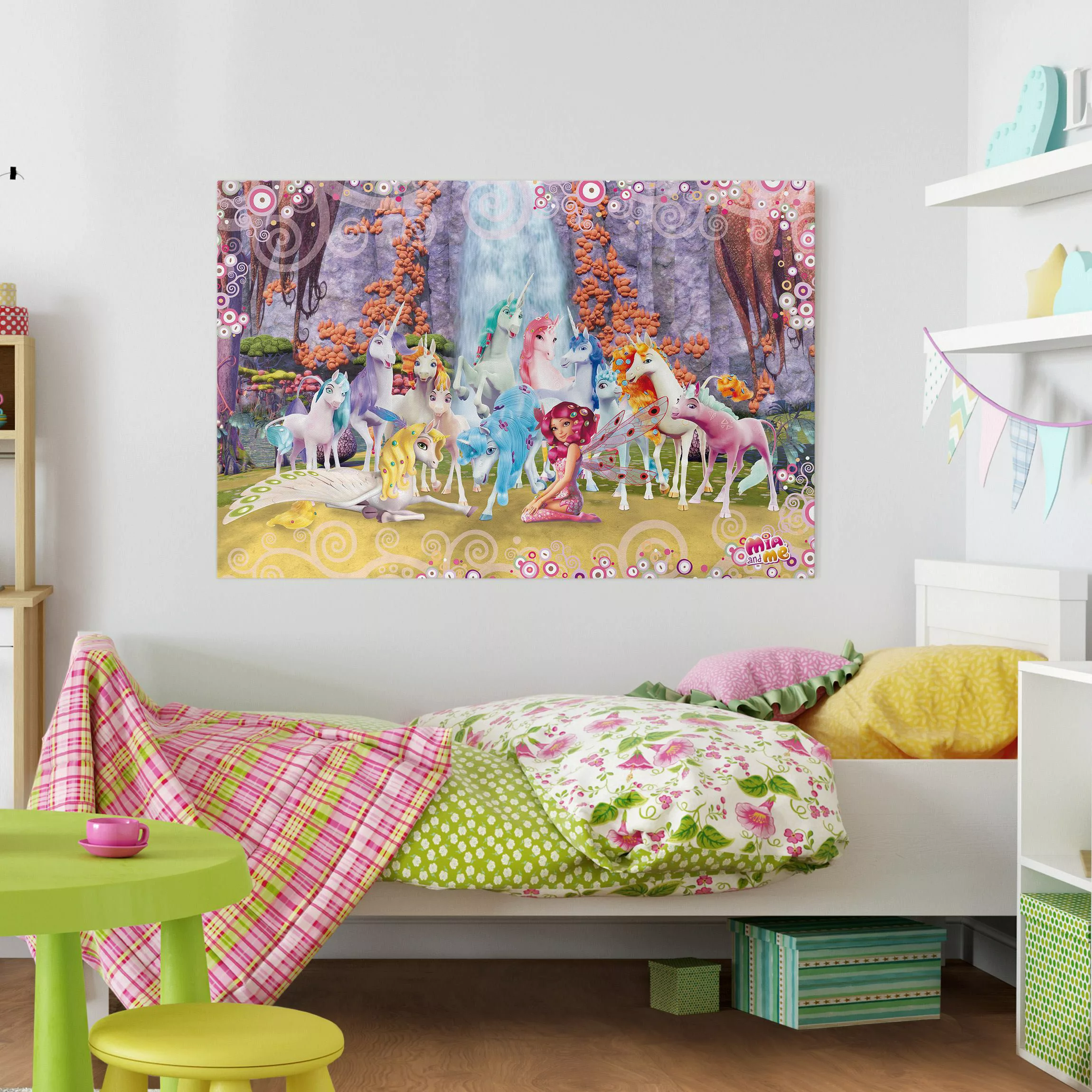 Leinwandbild Kinderzimmer - Querformat Mia and me - Mia und Onchao mit den günstig online kaufen