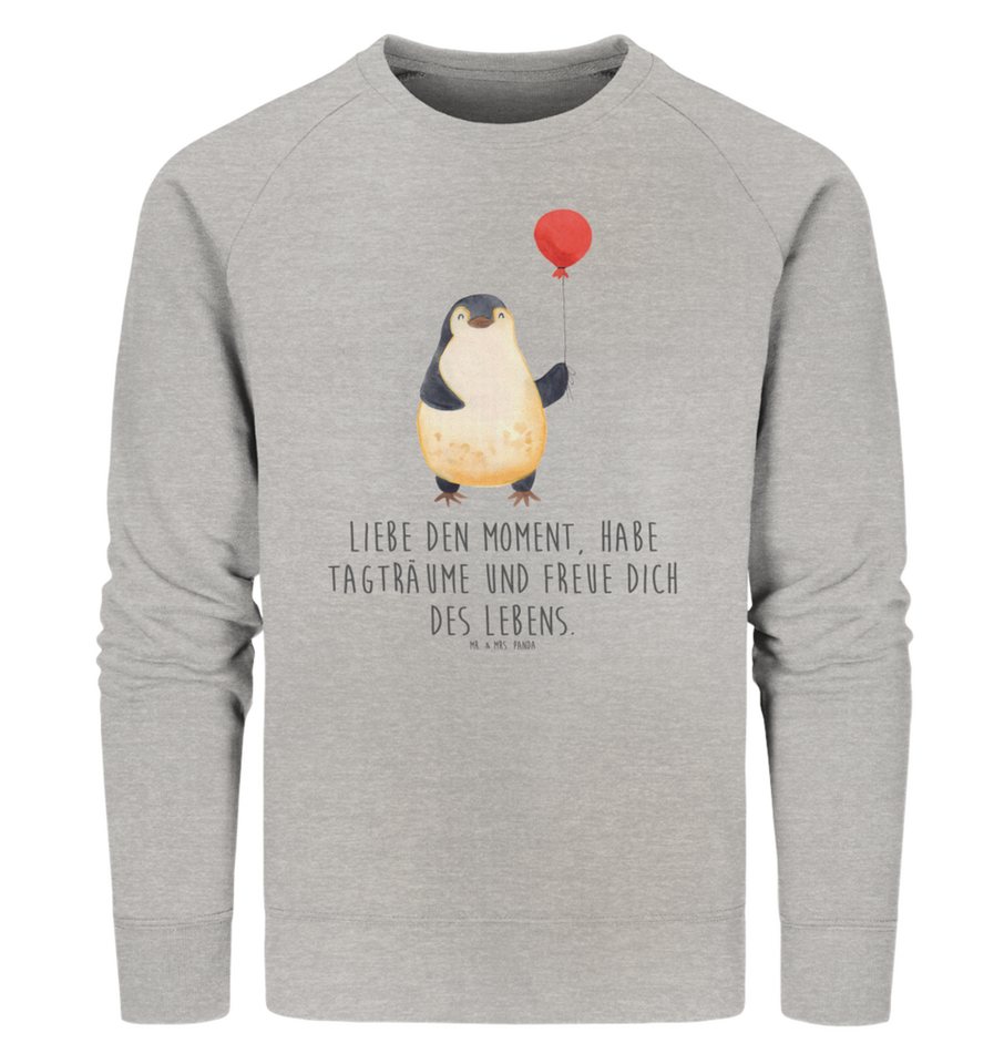 Mr. & Mrs. Panda Longpullover Größe XXL Pinguin Luftballon - Heather Grey - günstig online kaufen