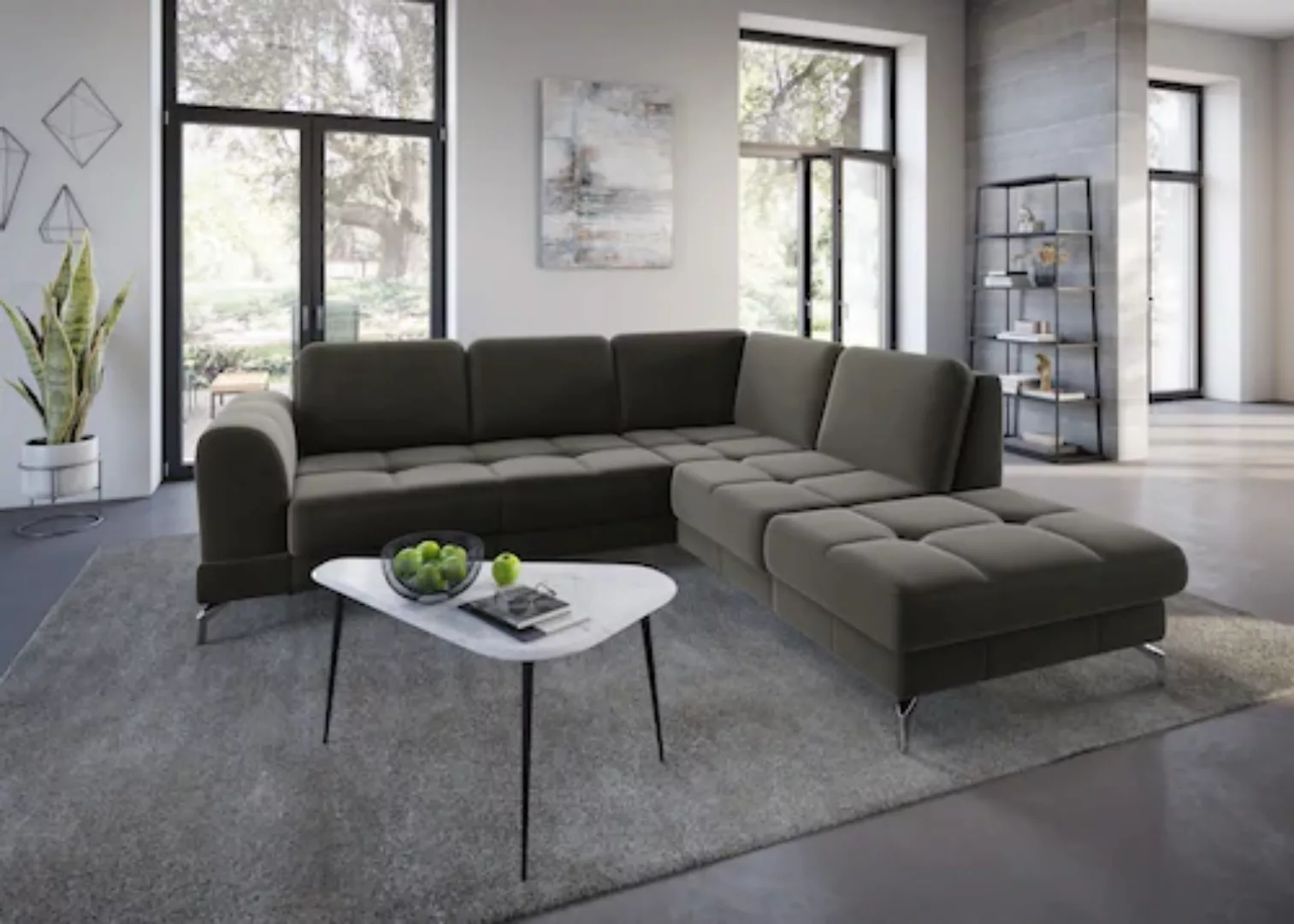 sit&more Ecksofa "Bendigo L-Form", inklusive Sitztiefenverstellung, Bodenfr günstig online kaufen