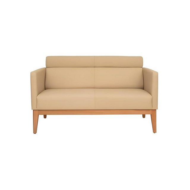 Xlmoebel Sofa Designer 2-Sitzer Polstercouch in Beige für das Büro aus Kuns günstig online kaufen