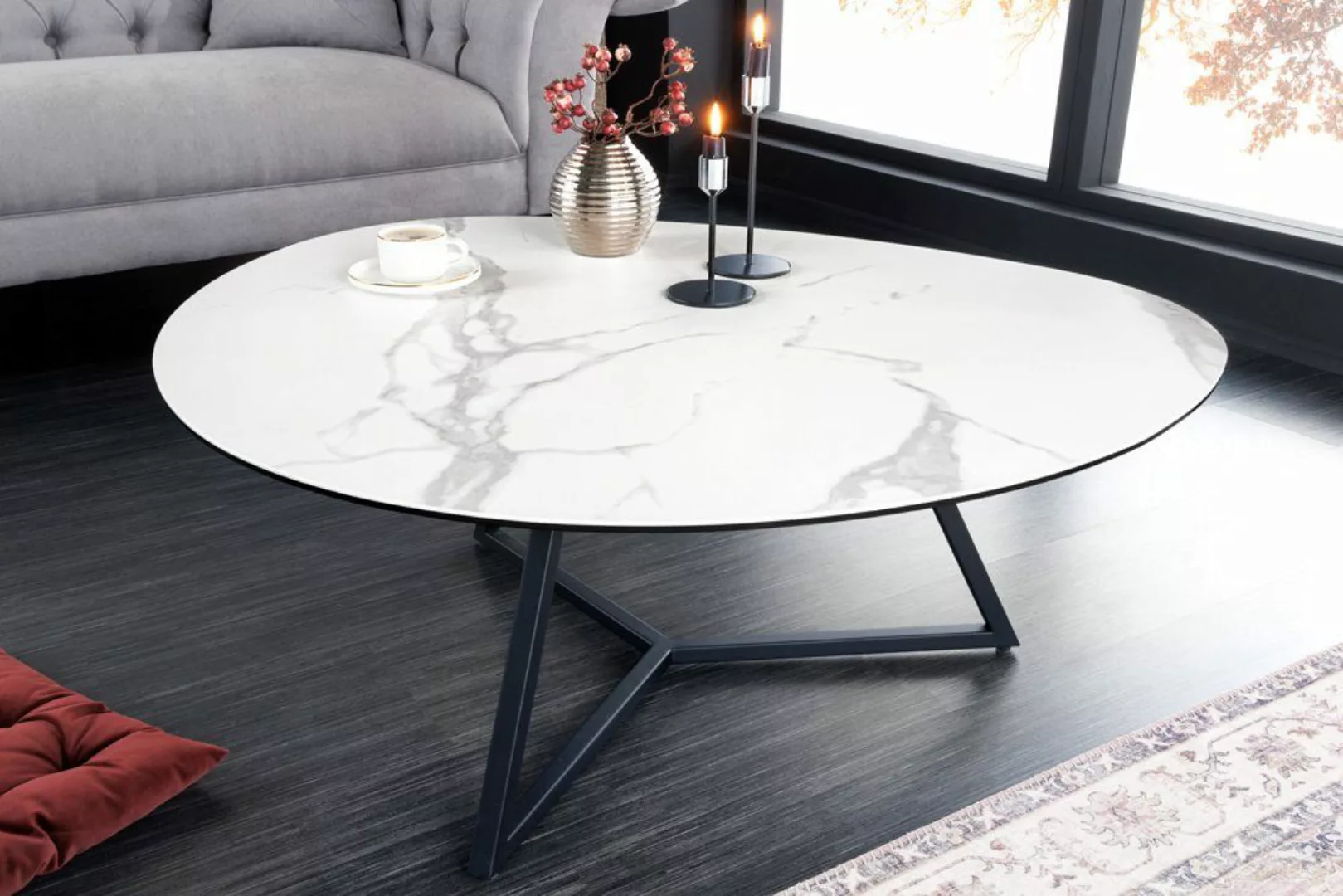 riess-ambiente Couchtisch MARVELOUS 90cm weiß / günstig online kaufen